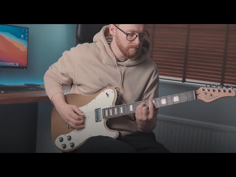 Schecter PT Fastback Electric Guitar - Gold Top image 9