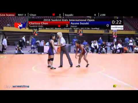 Sunkist Open - Women's Freestyle - 48kg Semifinal - Clarissa Chun vs. Ayano Suzuki
