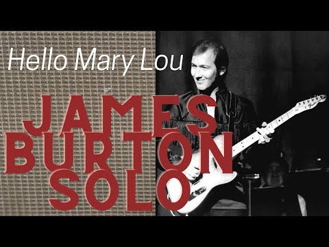 Hello Mary Lou Lesson - James Burton Solo FREE TAB #jamesburton