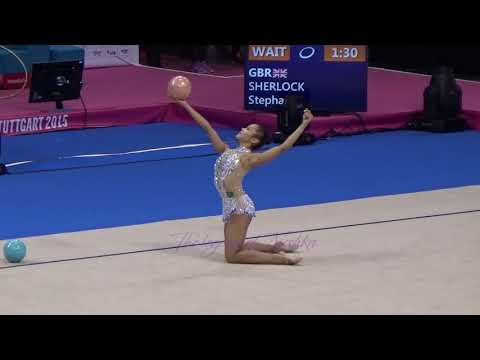 Aliya ASSYMOVA (KAZ) ball - 2015 Stuttgart worlds Qualifs