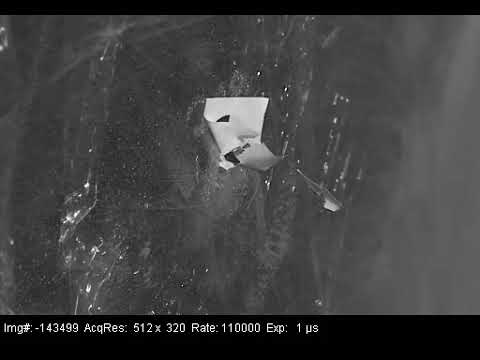 5.56 Bullet impact recorded with Phantom v2512