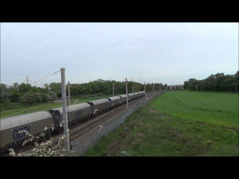 German Horns! 66750 on Biomass at Winwick Jn 30/5/15
