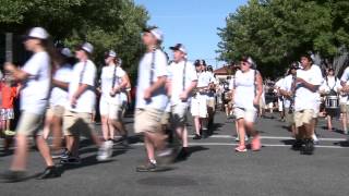 Grand Junction High School Marching Band Performs at the Palisade Peach Festival Parade