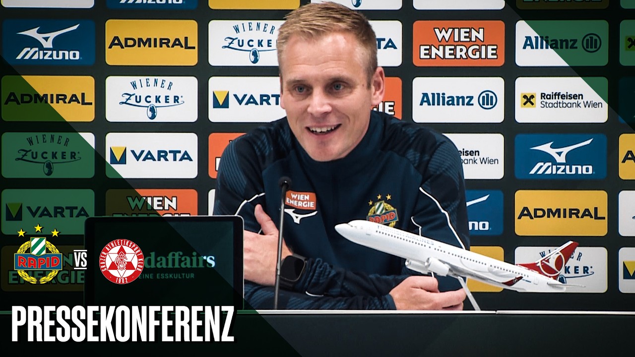 Pressekonferenz nach dem Spiel gegen den GAK