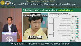 Why Bother? I`m Comfortable with My ERAS Program