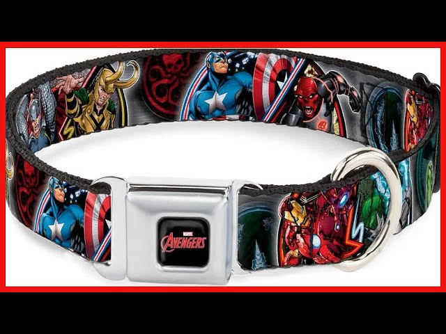 Vídeo relacionado con Buckle Down 9Avenger - Collar con Clip de plástico para los Vengadores de Marvel, Color Negro y Multicolor