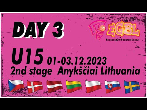 DAY3 09:00 BC Slovan - SBŠ Ostrava , Dec 3st | EGBLU15 stage2 2023/24