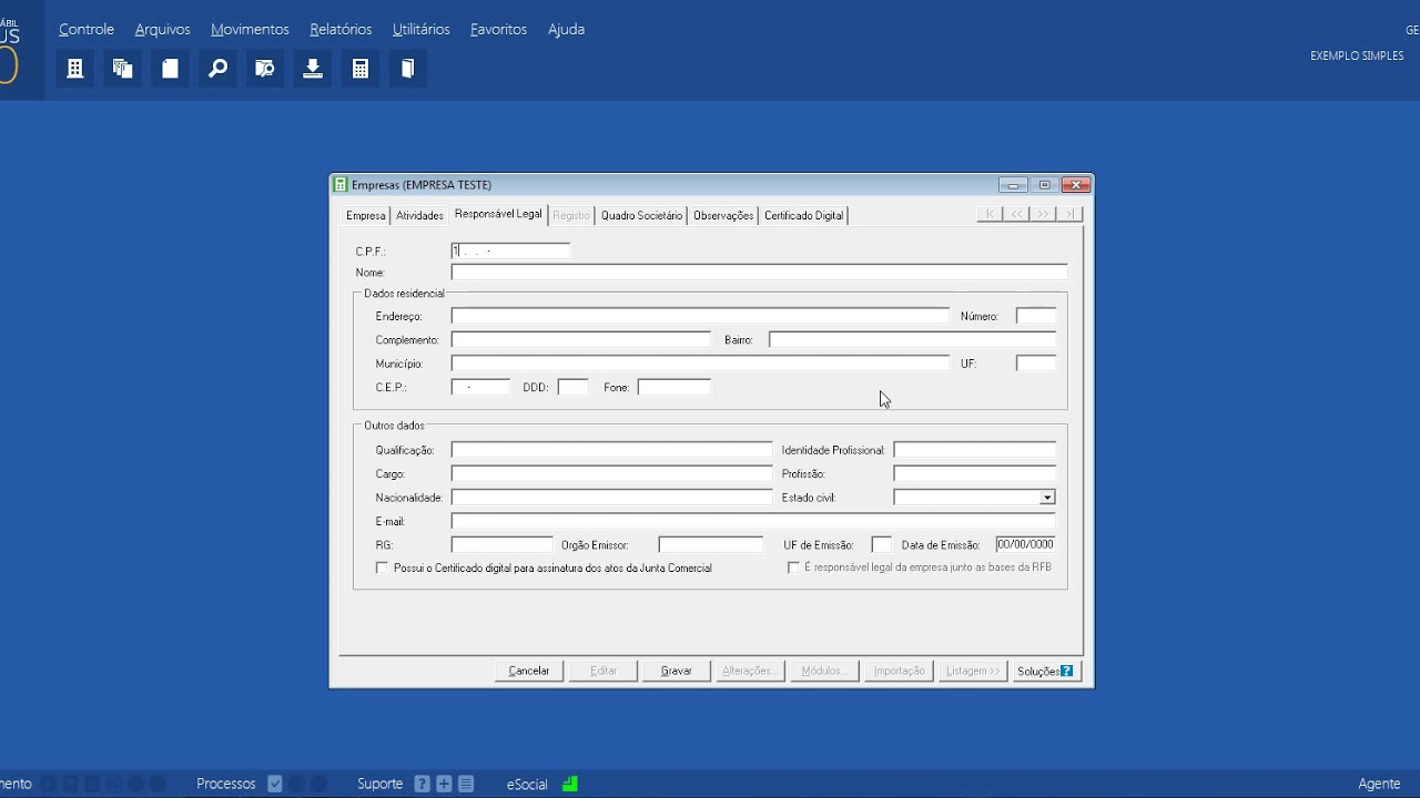 CADASTRO DE EMPRESAS   FINAL