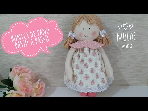 ❤️ Easy rag doll, step by step with pattern | cloth doll with pattern ❤️
