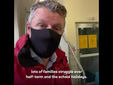 Luke Pollard visits St Aubyn's, a church helping families over the half-term