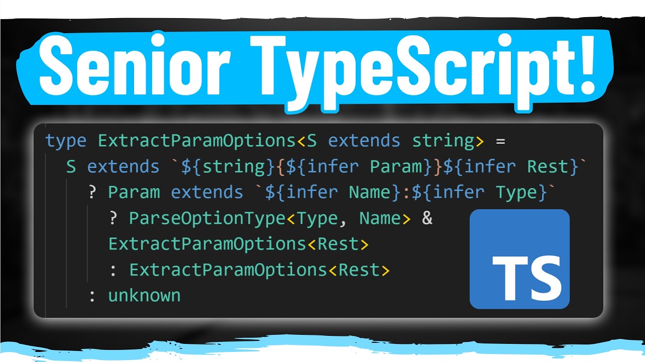 Learn Advanced TypeScript In 25 Minutes (infer, extends, ternaries)