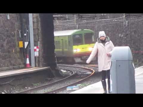 Irish Rail 8600 class dart train arriving Sandycove & Glasthule, Co Dublin