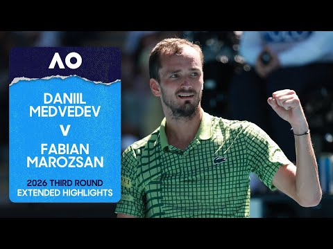 Daniil Medvedev v Fabian Marozsan Extended Highlights | Australian Open 2026 Third Round