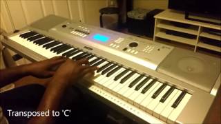 Lift Him Up - Byron Cage - "Intro" Practice on Keyboard