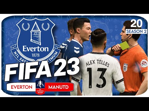FIFA 23 EVERTON CAREER MODE #20 - SENDING OFF AT WEMBLEY!!!