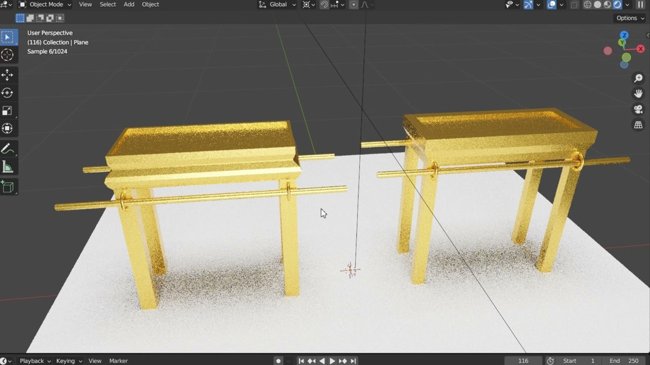 ショーブレッドのテーブル 3Dモデル