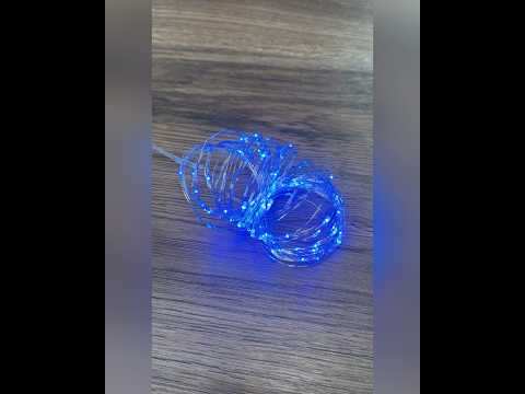 LED гірлянда новорічна Крапля роси 100LED 10м колір Синій 8 режимів з димуванням від USB з пультом ДУ