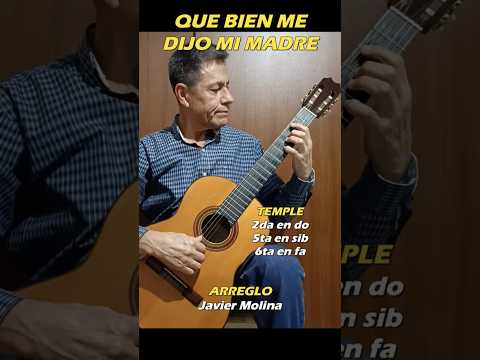 QUE BIEN ME DIJO MI MADRE. Canción popular de Cajatambo, Lima. Guitarra: Javier Molina.