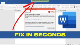 Fix Product Activation Failed in Microsoft Word | How To Solve MS Word Product Activation Failed