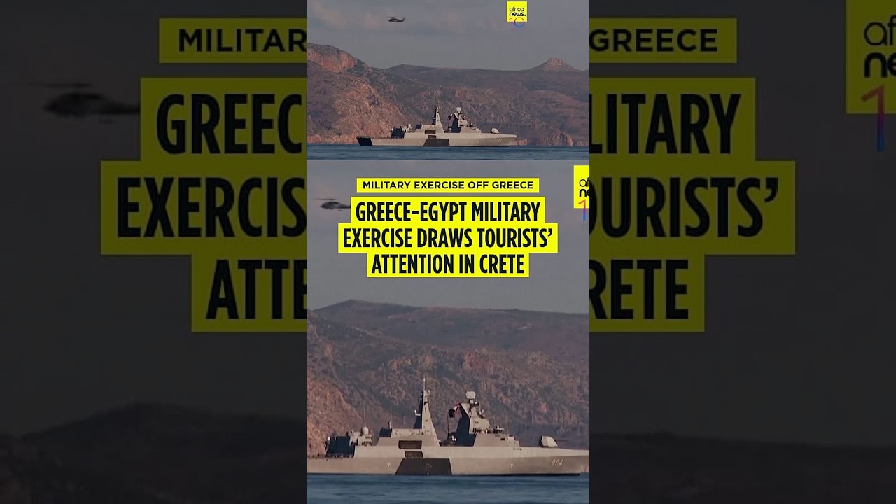 Greece and Egypt conduct major military exercise on Crete beach amid tourists