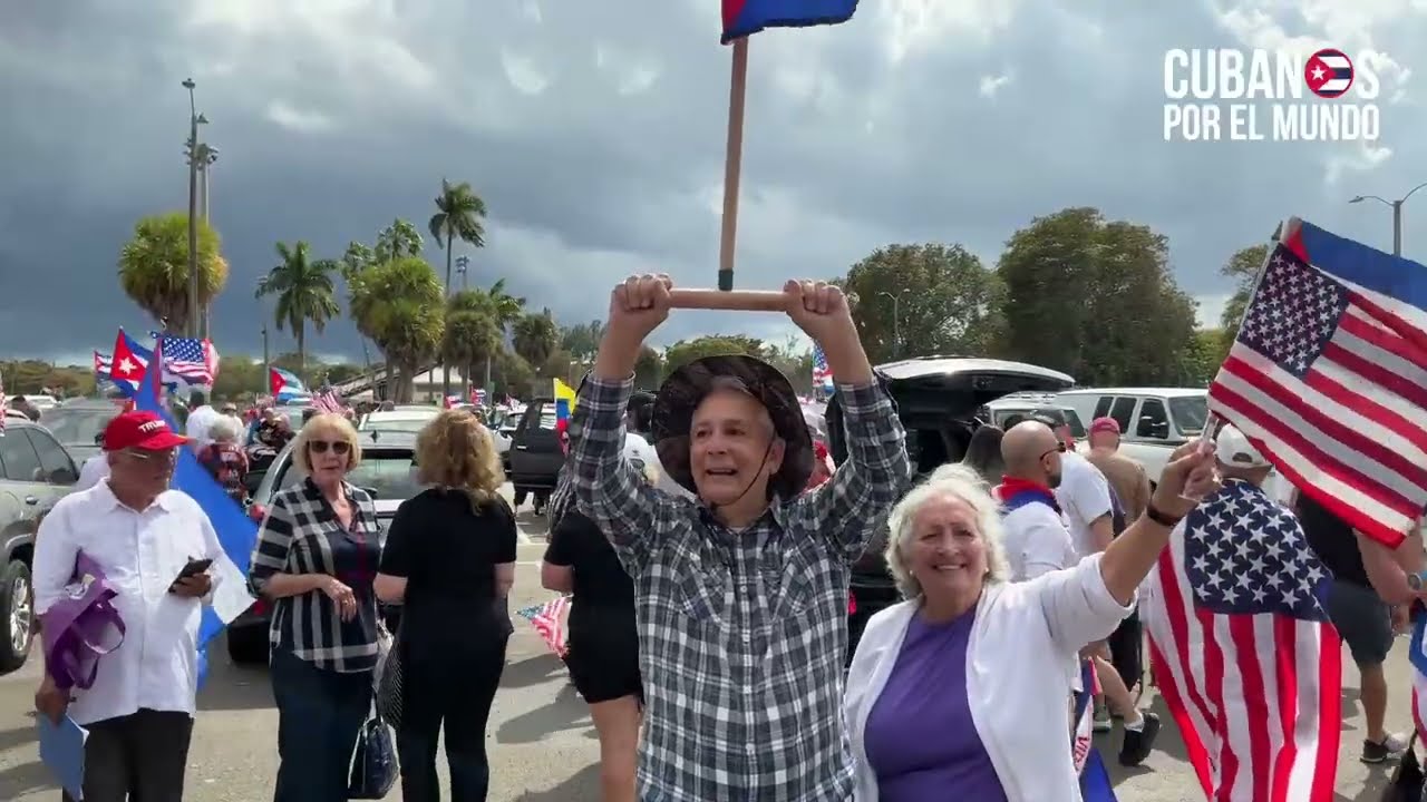 Caravana Mundial de los Cubanos que pide a Trump Acciones contra el Régimen Castrista