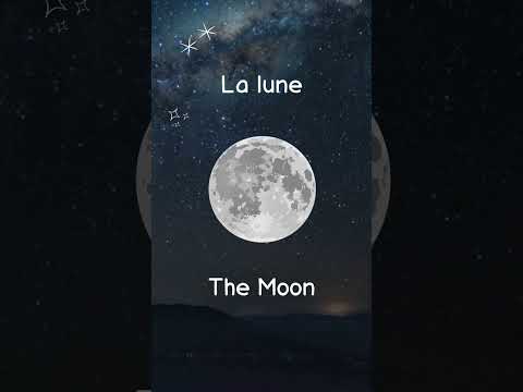 Moon in French #french #français #learnfrench #onlinefrench #frenchonline #studyfrench #moon