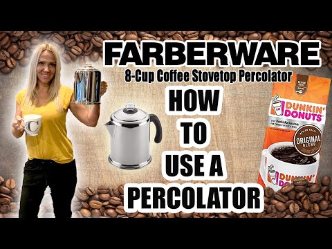 How To Make Coffee in a Percolator step by step demo and  Review