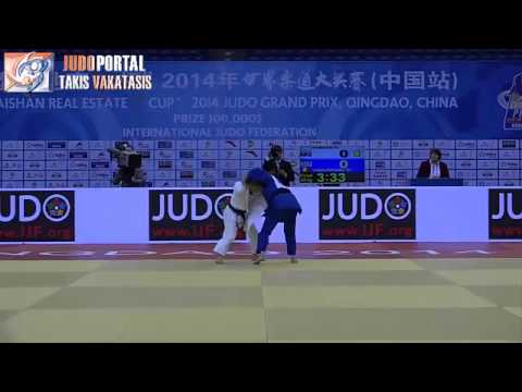 Judo Grand Prix Qingdao 2014 Final -48kg PARETO PAULA (ARG) vs. UNGUREANU MONICA (ROU)