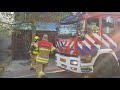 Twee gewonden door scheepsbrand Dordrecht (Video Duivestein)