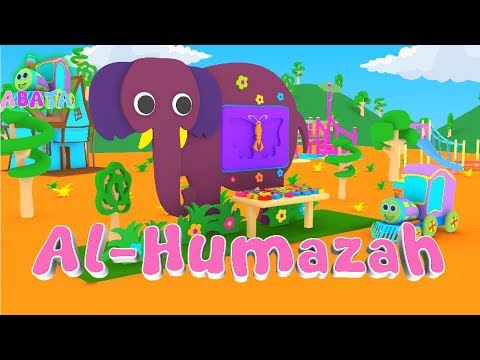 Murottal Juz Amma Al Humazah Animation 3D Learning Letters Arabic Alphabet | Abata
