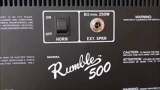 Video thumbnail for Fender Rumble 500 Review/Demo (+ Wine Glass Test) by Aaron Gangadin