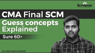 CMA Final SCM Guess Concepts by CA CMA Ravi Kumar 