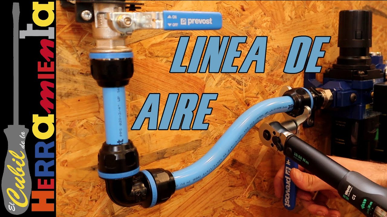 Como montar una linea de aire comprimido profesional