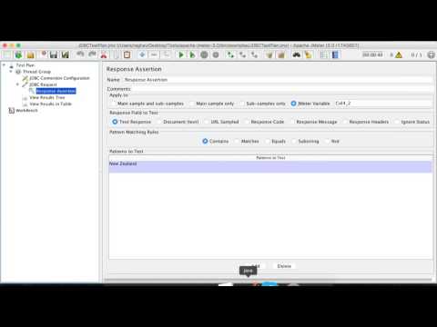 Jmeter Beginner Tutorial 10   How to create assertions for JDBC Database Test Plan