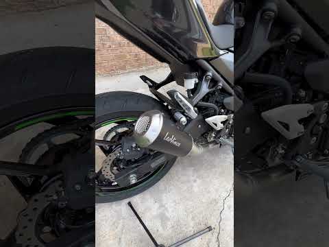 Stock vs Leovince LV-10 Exhaust Slip on. #ninja400 #motorcycle