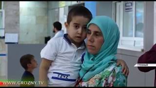 В Москву на лечение отправилась группа детей из Чечни