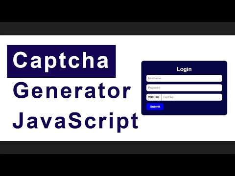 Recaptcha Code Generate Using Javascript Captcha Generator Javascript