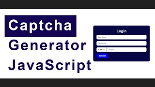Recaptcha Code Generate Using JavaScript | Captcha Generator JavaScript