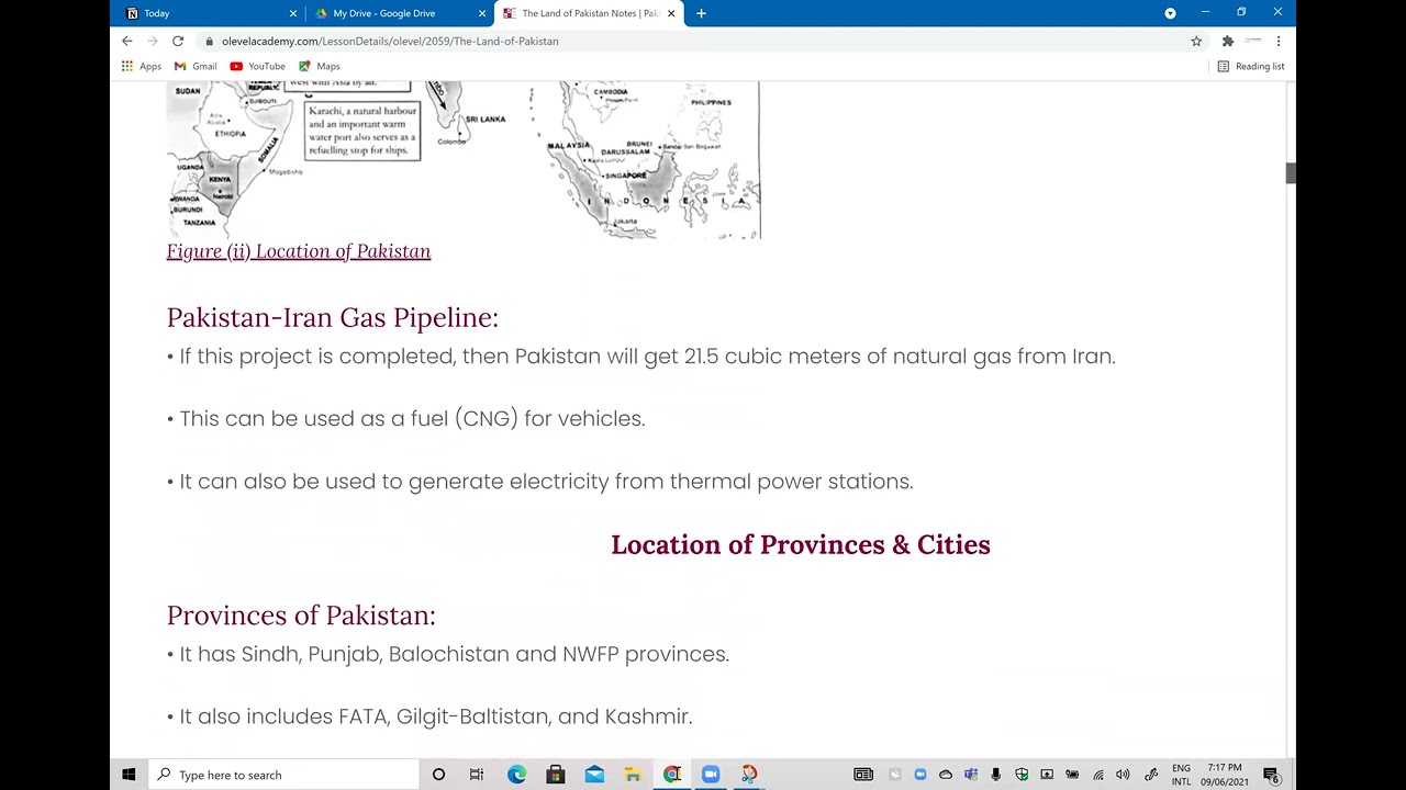 O-Levels/IGCSE Pakistan Studies | 2059 | 0448 | Location of Pakistan
