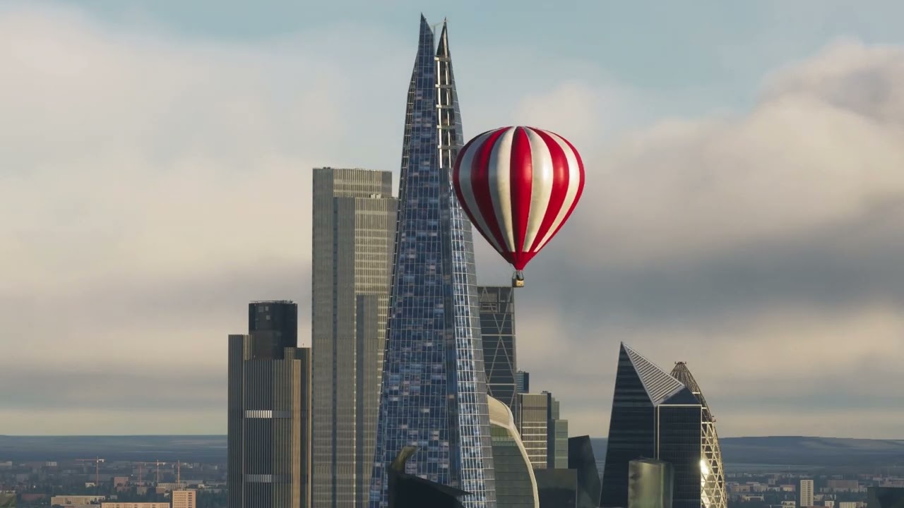 Breezy balloon flight over London - MSFS