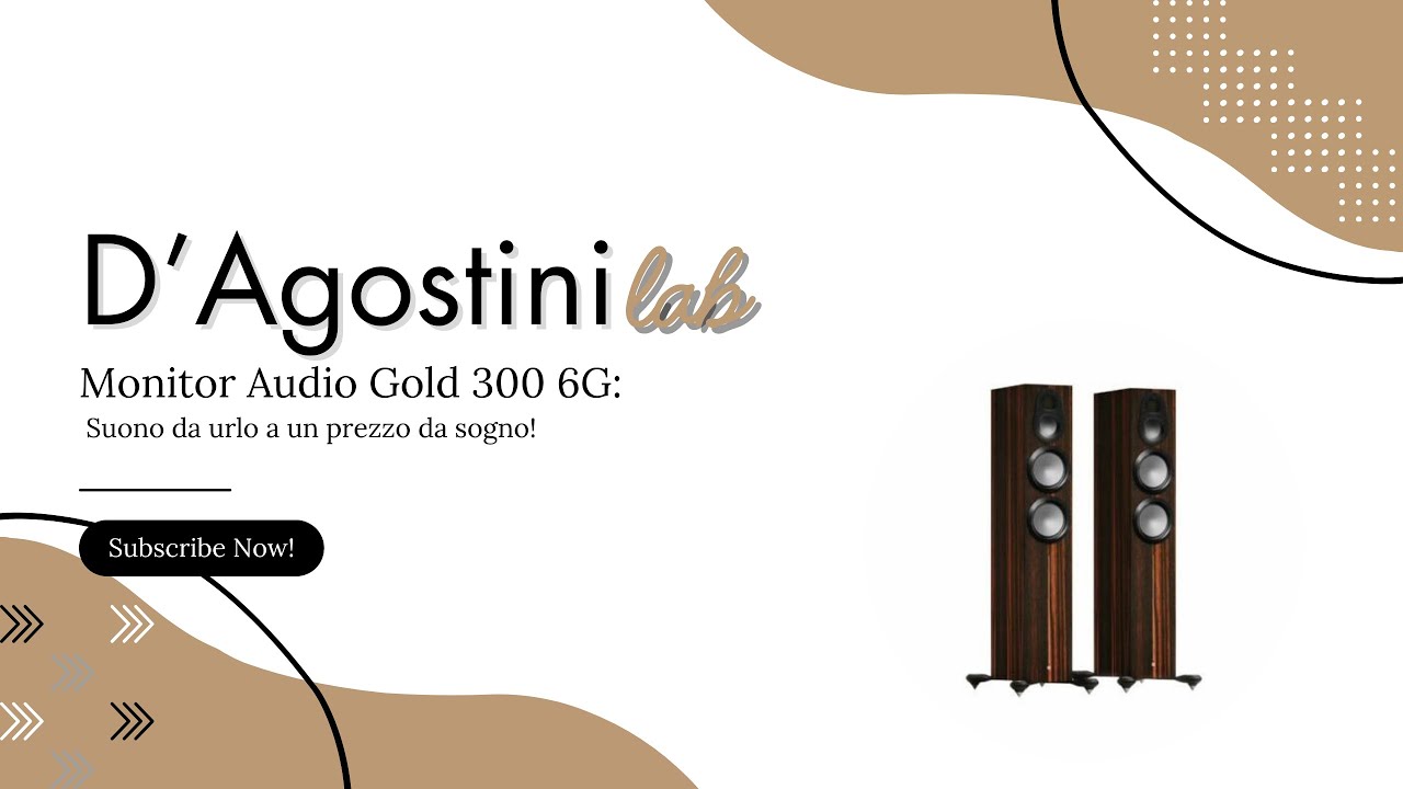 Monitor Audio Gold 300 6G: Suono da urlo a un prezzo da sogno!
