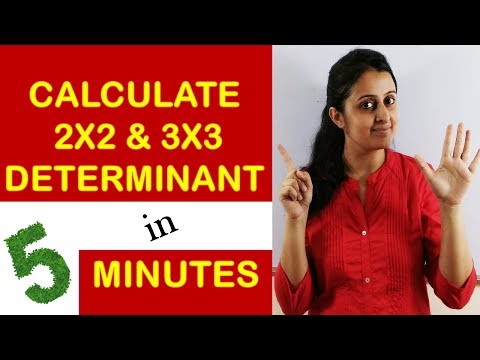 HOW TO FIND DETERMINANT OF 2X2 & 3X3 MATRICES?/MATRICES AND DETERMINANTS CLASS XII 12 CBSE Video