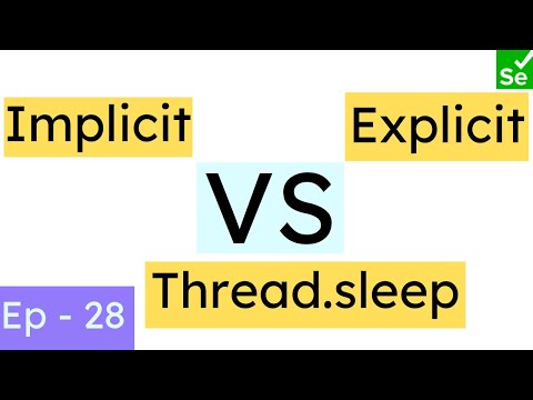 Differences Between Implicit Wait And Explicit Wait Selenium Automation Javascript Java