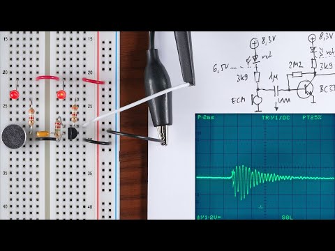 Transistor as amplifier, microphone preamplifier with the BC337