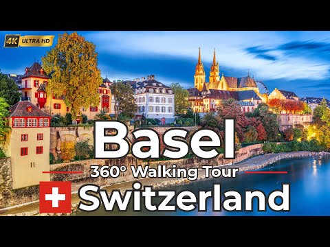 🇨🇭 Basel, Switzerland – 4K Walking Tour – Scenic City Walk