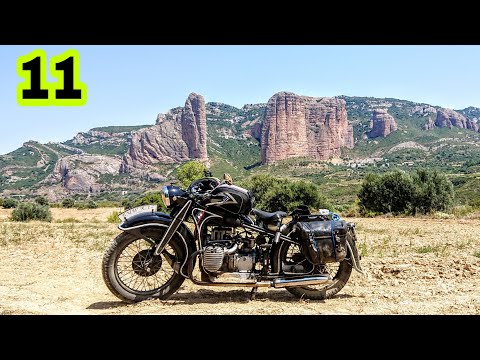 #11 De HUESCA A YESA🛵 1 TIRADO⛽ Ola de CALOR🥵 ⛰️Los Mallos y los Puentes más bonitos🌉 TRANSPIRENAICA