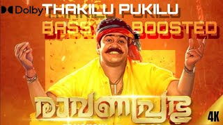 Thakilu pukilu Dj bass boosted dolby version #remix #malayalam #mohanlal #ravanaprabhu #kerala 