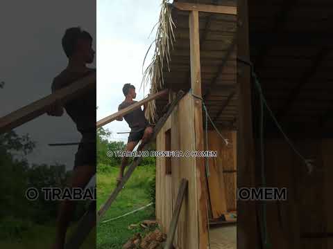 MINHA CASA ESTÁ QUASE FINALIZADA.#amazonia #vidareal #vidanocampo