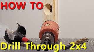 How To Drill Through 2x4 For Plumbing ONE SIMPLE TRICK!