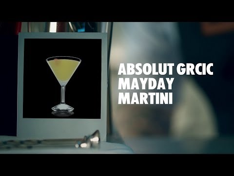 ABSOLUT GRCIC MAYDAY MARTINI DRINK RECIPE - HOW TO MIX